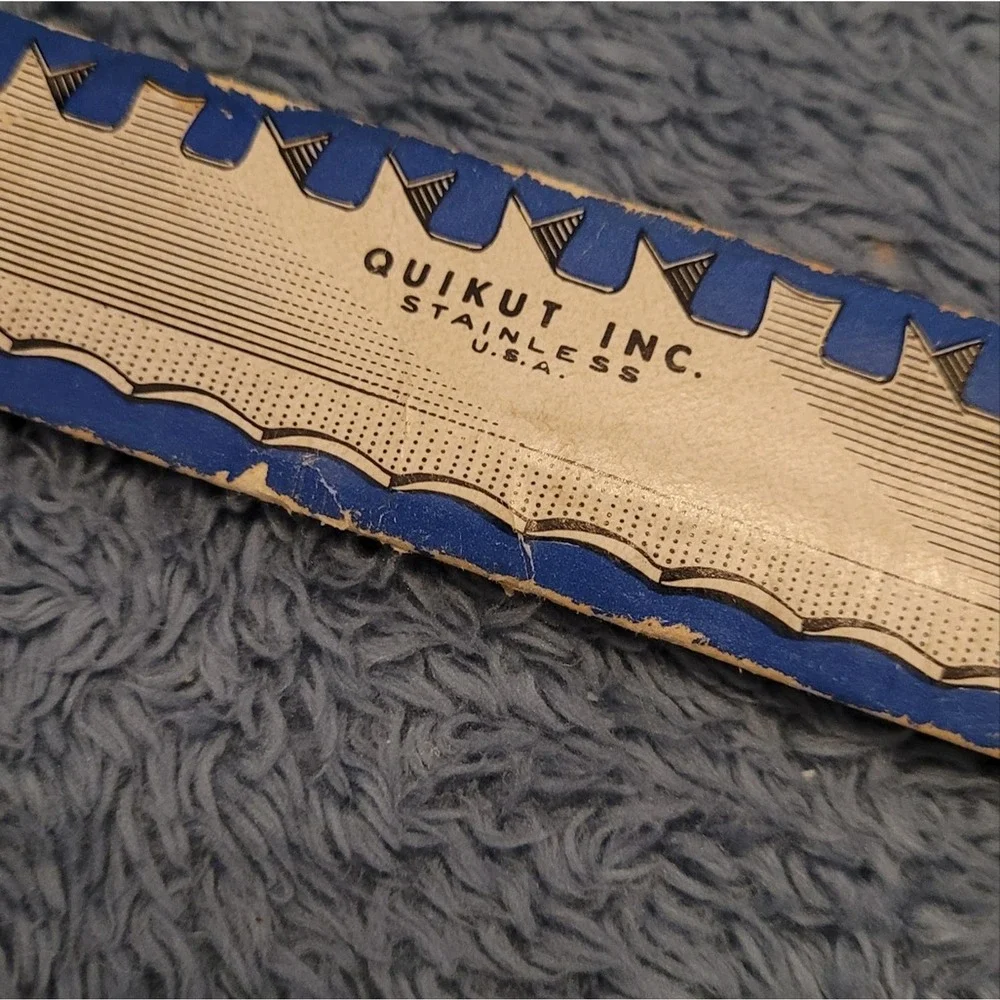 Quikut Vintage Duel Edged Kitchen‎ Knife, Scott & Fetzer, Ohio, c. 1961